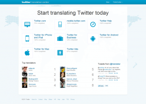 Twitter Translation Center